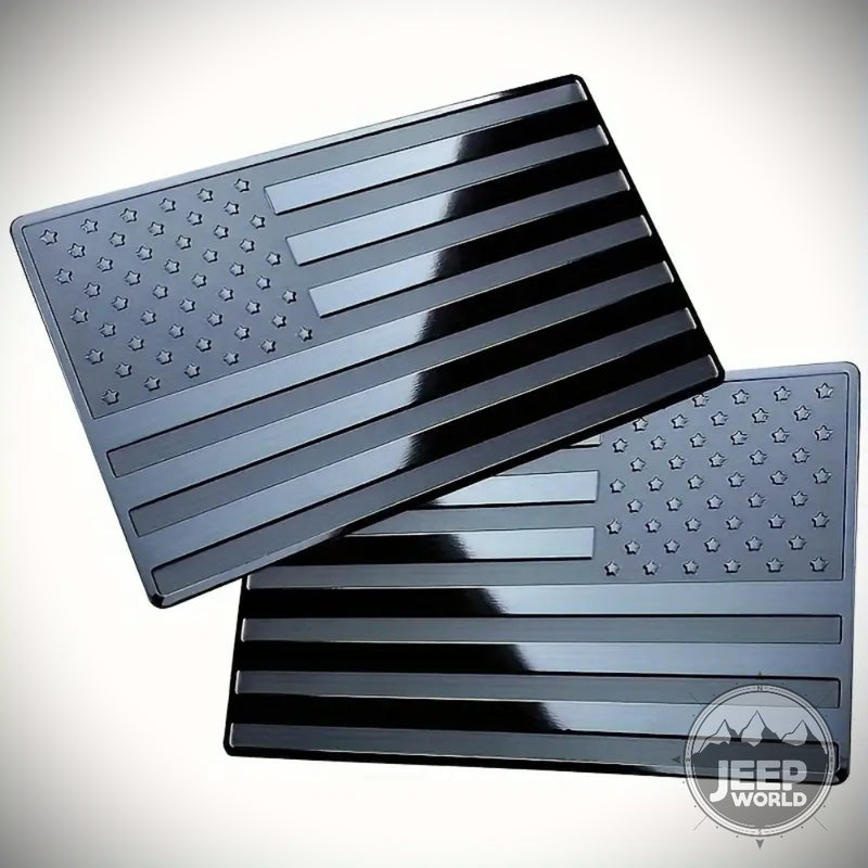 Tactical American Flag Jeep Badges (Universal)