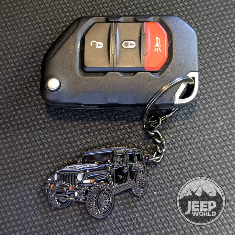 Jeep Wrangler Enamel Color Match Keychain