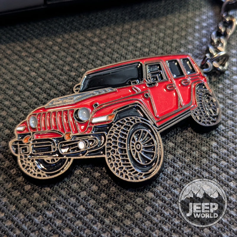 Jeep Wrangler Enamel Color Match Keychain