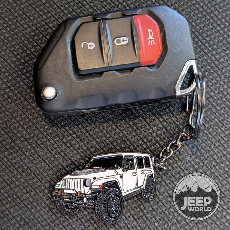 Jeep Wrangler Enamel Color Match Keychain