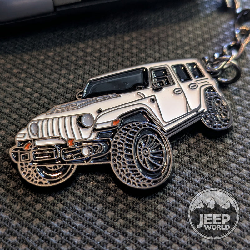 Jeep Wrangler Enamel Color Match Keychain