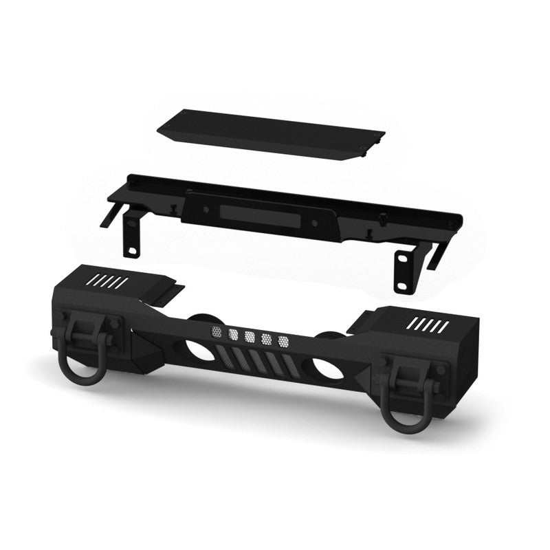 XHD Aluminum Front Bumper, Winch Mount by Rugged Ridge ('07-'18 Jeep Wrangler JK)