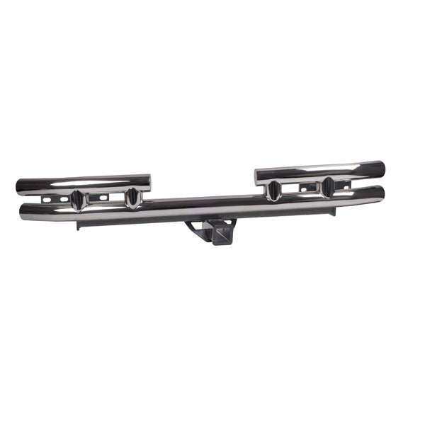 Tube Rear Bumper w/ Hitch, 3 Inch by Rugged Ridge ('87-'06 Jeep Wrangler YJ, TJ)