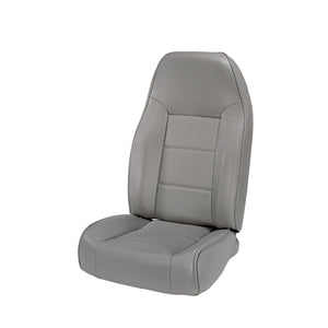 High-Back Front Seat, No-Recline, Gray by Rugged Ridge ('76-'02 Jeep Wrangler CJ, YJ, TJ)