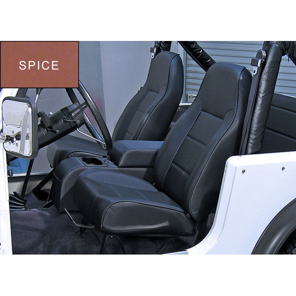 High-Back Front Seat, No-Recline, Spice by Rugged Ridge ('76-'02 Jeep Wrangler CJ, YJ, TJ)