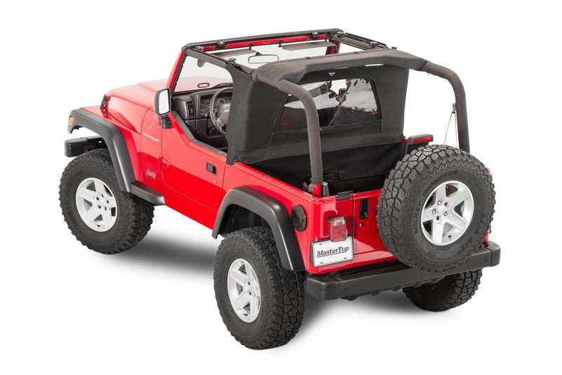 Ultimate Soft Top Combo, includes WindStopper, Bimini Top Plus, and Tonneau Cover, Black, by MasterTop ('97 - '02 Wrangler TJ)