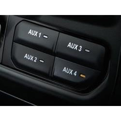 Auxiliary Switch Bank Kit, Black by Mopar (2018+ Wrangler JL, 2020+ Gladiator JT)