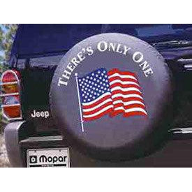 Mopar Jeep American Flag Tire Cover (Liberty KJ, Wrangler CJ, YJ, TJ, & JK) - Jeep World