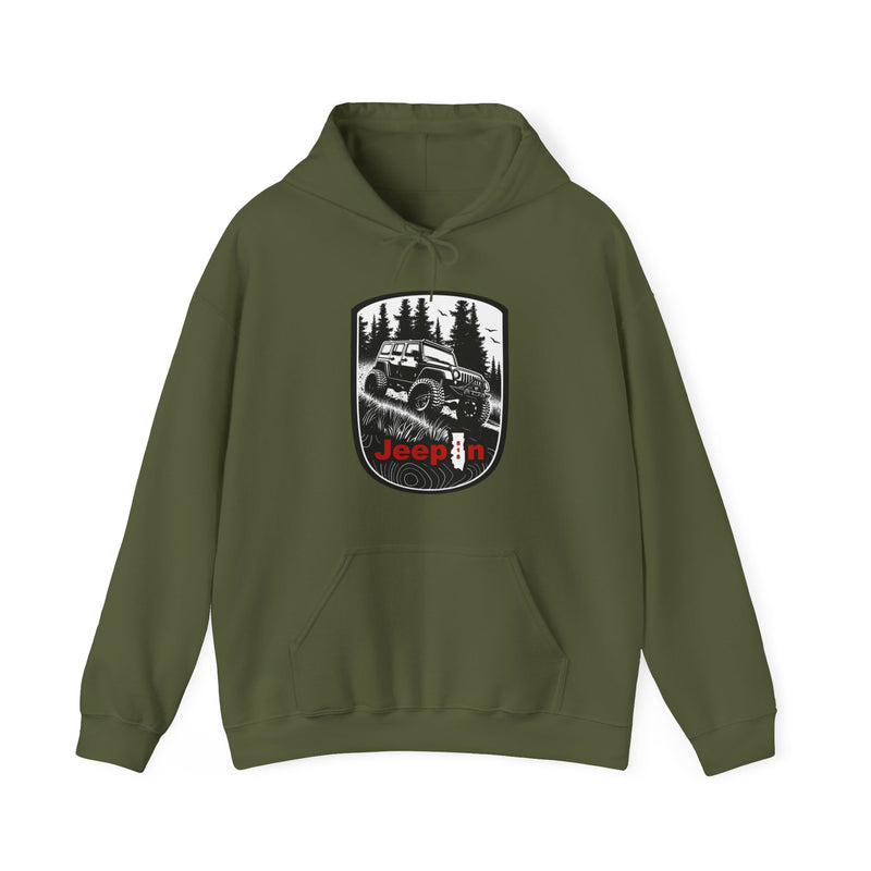 518 Jeepin Badge Unisex Heavy Blend™ Hooded Sweatshirt