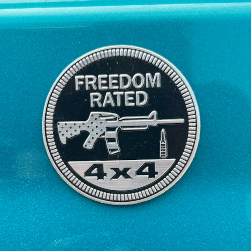 Freedom Rated Jeep Badge (Universal)