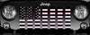 Platinum Black and Baby Pink American Flag Grille Insert