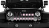 Platinum Black and Baby Pink American Flag Grille Insert