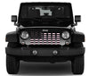 Platinum Black and Baby Pink American Flag Grille Insert