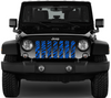 Blue Zebra Print Grille Insert