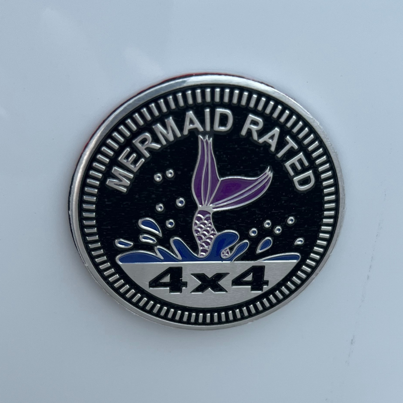 Mermaid Rated Jeep Badge (Universal)