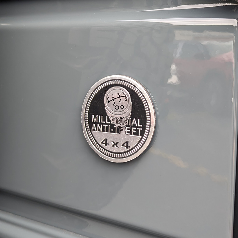 Millennial Anti-Theft Jeep Badge (Universal)