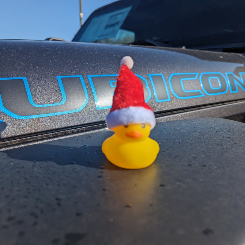 Jeep Ducks for Ducking (Santa Hats)