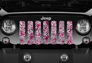 Pink Leopard Print Grille Insert