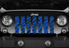 Blue Zebra Print Grille Insert