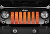 Bright Orange Fleck Print Grille Insert