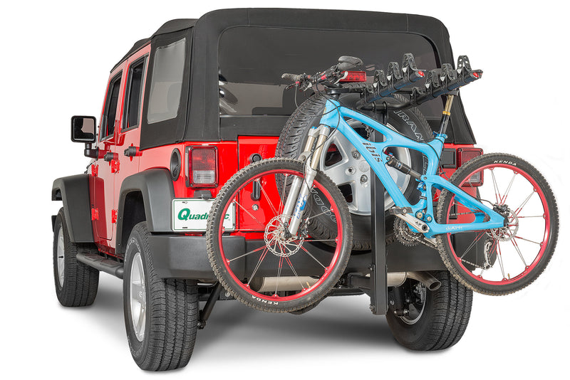 jeep wrangler mountainbike 4 Bike Folding Bike Rack for 2" Receiver Hitch (Universal) – Jeep World