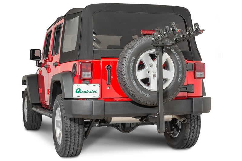 4 Bike Folding Bike Rack for 2 Receiver Hitch (Universal) – Jeep World