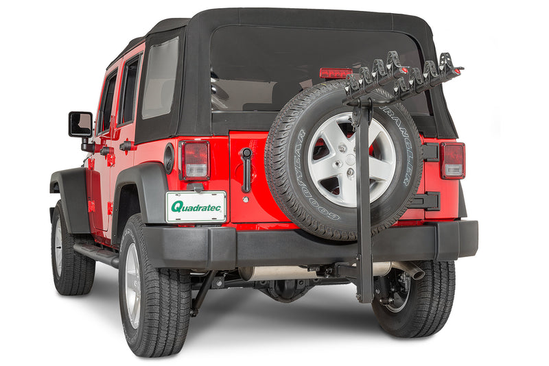 jeep wrangler mountainbike 4 Bike Folding Bike Rack for 2" Receiver Hitch (Universal) – Jeep World