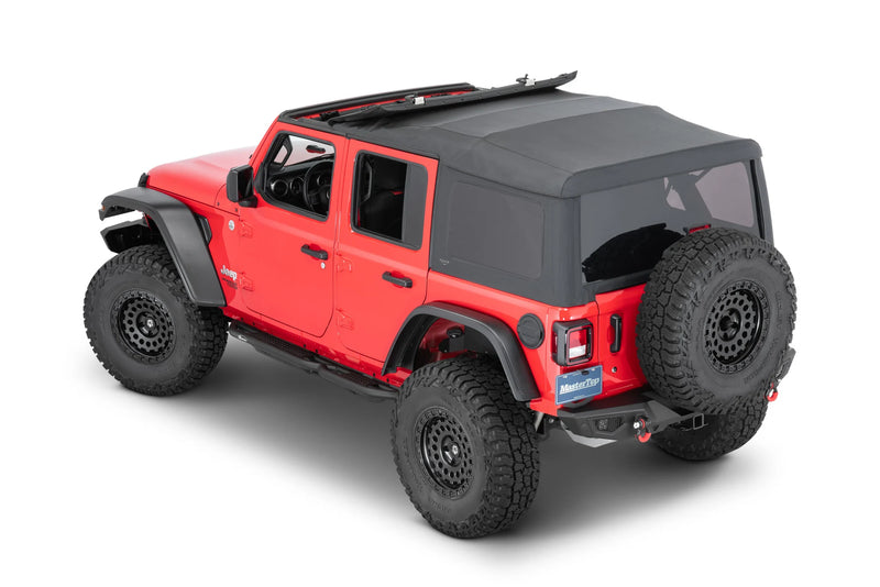 Complete Soft Top in Black Diamond by Mastertop ('18+ Wrangler JL Unlimited)