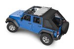 SkyMaster Fastback Complete Top, Black Diamond, by MasterTop ('07 - '18 Wrangler JKU 4-Door)
