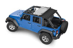 SkyMaster Fastback Complete Top, Black Diamond, by MasterTop ('07 - '18 Wrangler JKU 4-Door)