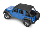 SkyMaster Fastback Complete Top, Black Diamond, by MasterTop ('07 - '18 Wrangler JKU 4-Door)