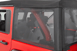 Mesh Trail Screens by Mastertop ('18+ Wrangler JL Unlimited w/Factory Soft Top)