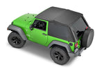 MasterTop 15501324 SkyMaster® Frameless Fastback Soft Top in MasterTwill Fabric (for 07-18 Jeep Wrangler JK 2-Door)