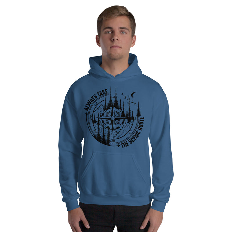 Always take the scenic route unisex hoodie