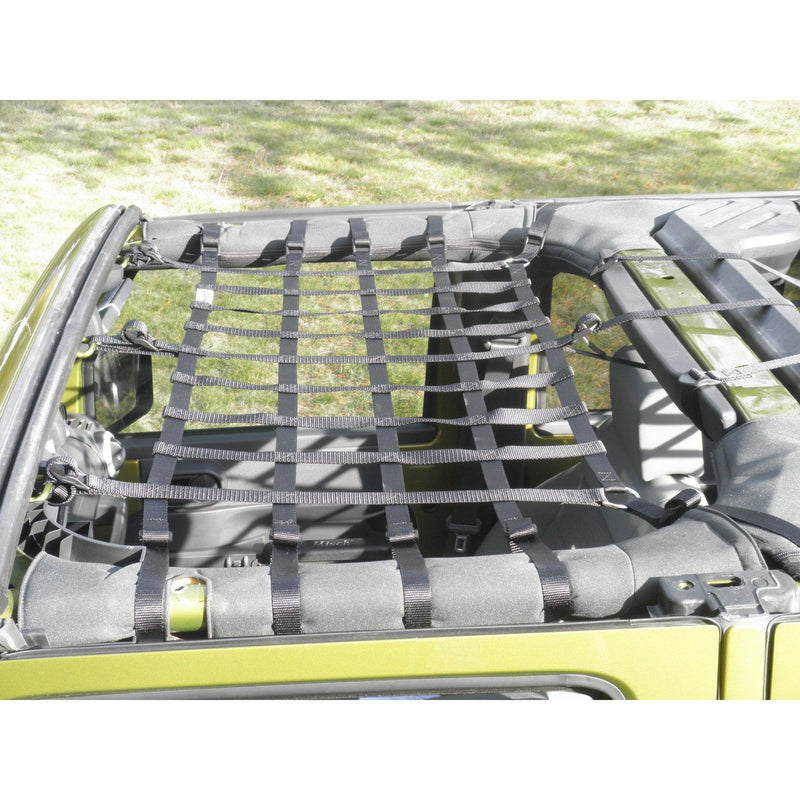 Front Overhead Cargo Net for 4-Door Wrangler by Aspen Manufacturing ('07 - '18 Wrangler JK) - Jeep World
