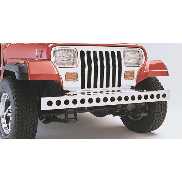 Stainless Steel Front Bumper by Rugged Ridge ('87-'95 Jeep Wrangler YJ)