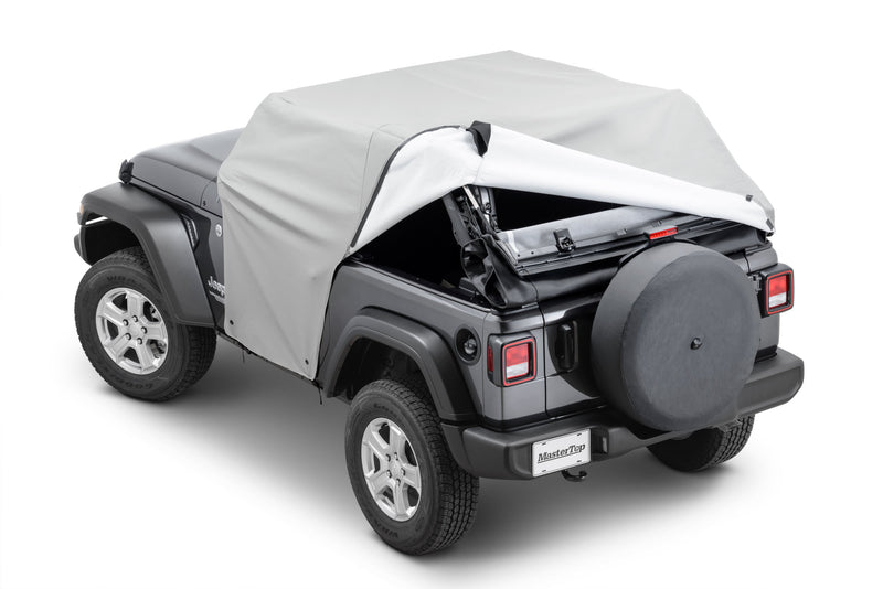 MasterTwill Wind Stopper & Tonneau Cover Combo by MasterTop (2018+ Wrangler JL 2-Door Soft Top Models)