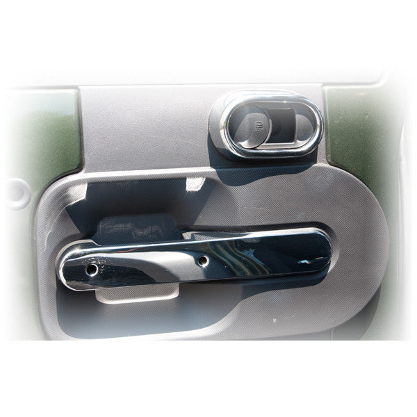 Rear Door Handle Trim, Chrome by Rugged Ridge ('07-'10 Wrangler JKU)
