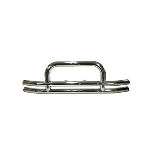 Tube Front Bumper, 3 Inch, Stainless Steel by Rugged Ridge ('55-'06 Jeep Models)