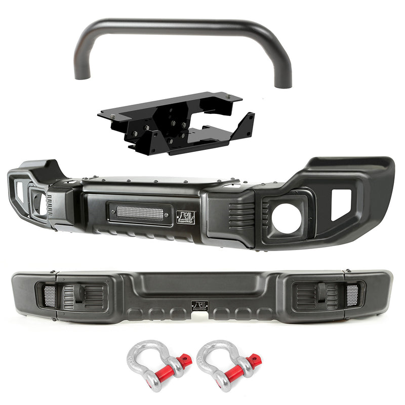 Spartacus Bumpers, F&R, Over-Rider/Winch Plate by Rugged Ridge ('07-'18 Jeep Wrangler JK)