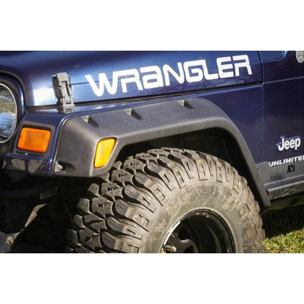 4 Piece All Terrain Fender Flare Kit, 4.75 Inch by Rugged Ridge ('97-'06 Jeep Wrangler TJ) - Jeep World