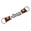 Jeep Double Sided Leather Keychain