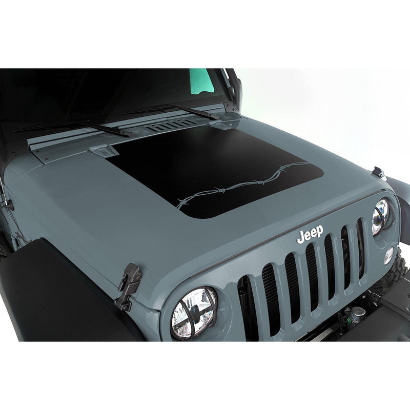 Jeep hood decal - barbed wire
