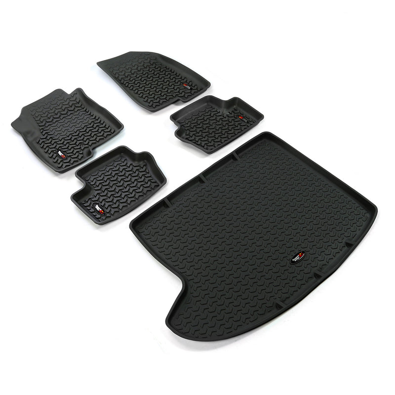 Floor Liners, Kit, Black by Rugged Ridge ('07-'18 Jeep Compass/Patriot MK)