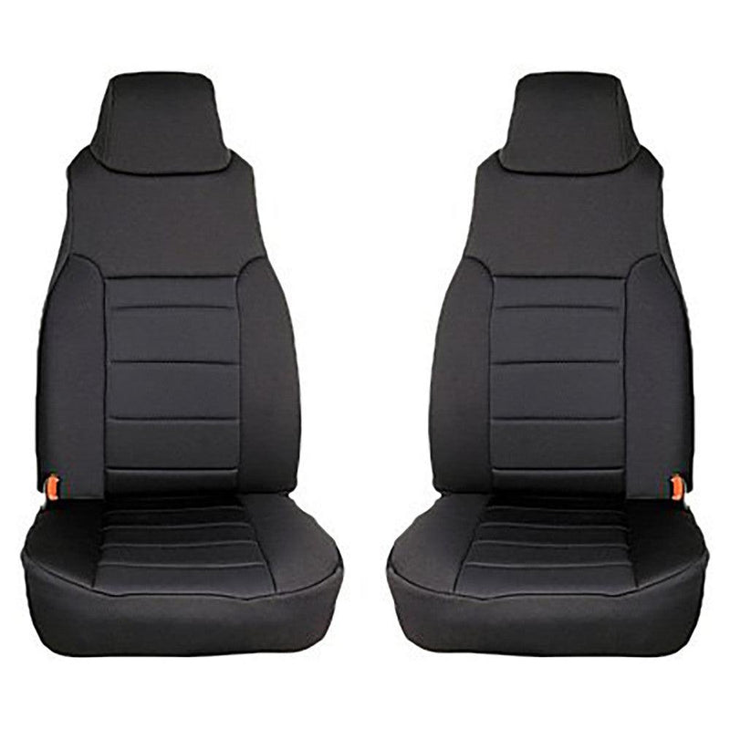 Neoprene Front Seat Covers, Black by Rugged Ridge ('97-02 Jeep Wrangler TJ)