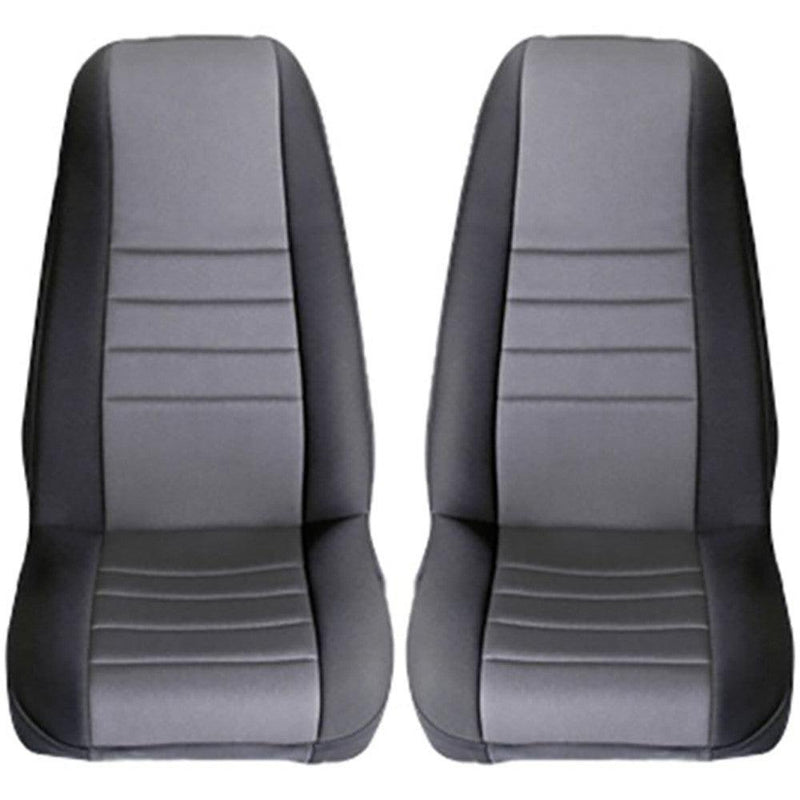 Neoprene Front Seat Covers, Gray by Rugged Ridge ('97-02 Jeep Wrangler TJ)