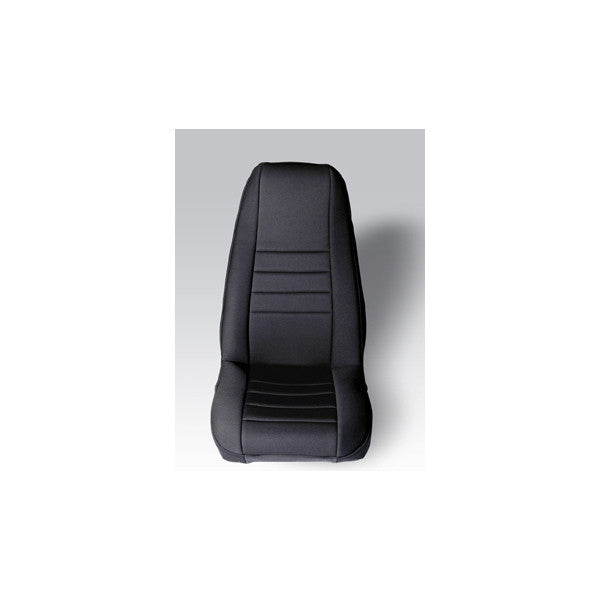 Neoprene Front Seat Covers, Black by Rugged Ridge ('76-'90 Jeep Wrangler CJ, YJ)