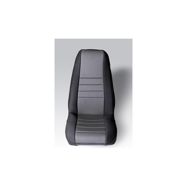 Neoprene Front Seat Covers, Gray by Rugged Ridge ('76-'90 Jeep Wrangler CJ, YJ)