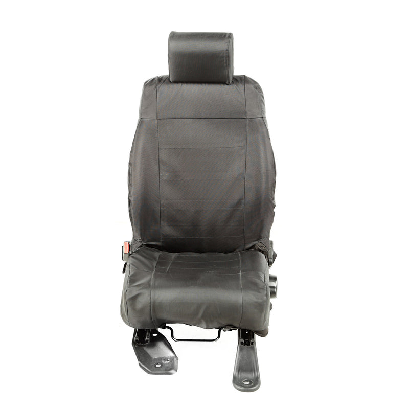 Ballistic Seat Cover Set, Front, Black by Rugged Ridge ('07-'10 Jeep Wrangler JK)