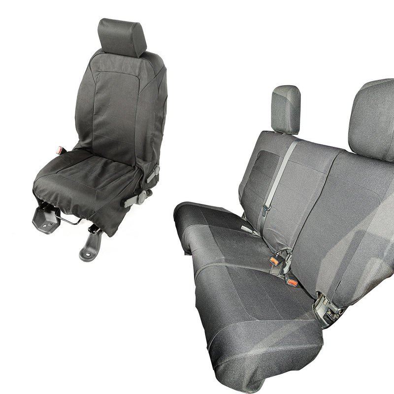 Elite Ballistic Seat Cover Set, 4 Door by Rugged Ridge ('07-'10 Jeep Wrangler JKU)